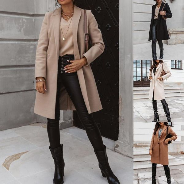 women's wool & blends women knitted cardigan coat jacket casual autumn winter pocket lapel overcoat button warm long, Black
women's wool & blends women knitted cardigan coat jacket casual autumn winter pocket lapel overcoat button warm long, Black