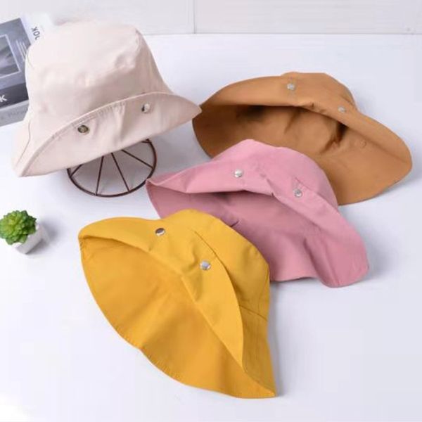 new button fisherman hat women's summer harajuku women's sun protection basin hat, Yellow
new button fisherman hat women's summer harajuku women's sun protection basin hat, Yellow