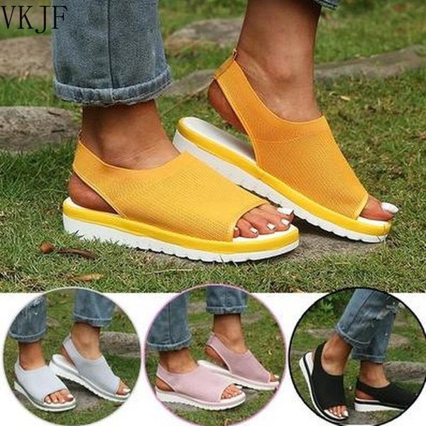 sandals 2021 summer open toe wedge women yellow mesh knitted platform ladies shoes lightweight sneakers sandalias 35-43, Black
sandals 2021 summer open toe wedge women yellow mesh knitted platform ladies shoes lightweight sneakers sandalias 35-43, Black