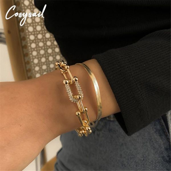 beaded, strands cosysail 2pcs/set designer original u-shaped chain bracelet punk snake zirconia stone set for women jewelry, Black
beaded, strands cosysail 2pcs/set designer original u-shaped chain bracelet punk snake zirconia stone set for women jewelry, Black