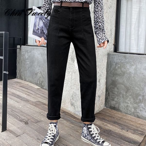 2011high waist beige women harem straight jeans pants white button pockets ankle-length denim pant for girls 2021 korean japan style, Blue
2011high waist beige women harem straight jeans pants white button pockets ankle-length denim pant for girls 2021 korean japan style, Blue