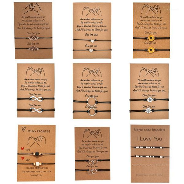 charm bracelets 2pcs/set heart one for you me black string braiding couple bracelet men women friendship jewerly1, Golden;silver
charm bracelets 2pcs/set heart one for you me black string braiding couple bracelet men women friendship jewerly1, Golden;silver