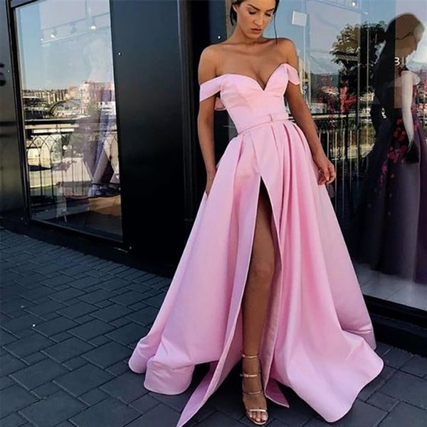 party dresses 2021 off the shoulder evening dress a-line slit side stain long vestido fiesta plus size custom made, White;black
party dresses 2021 off the shoulder evening dress a-line slit side stain long vestido fiesta plus size custom made, White;black