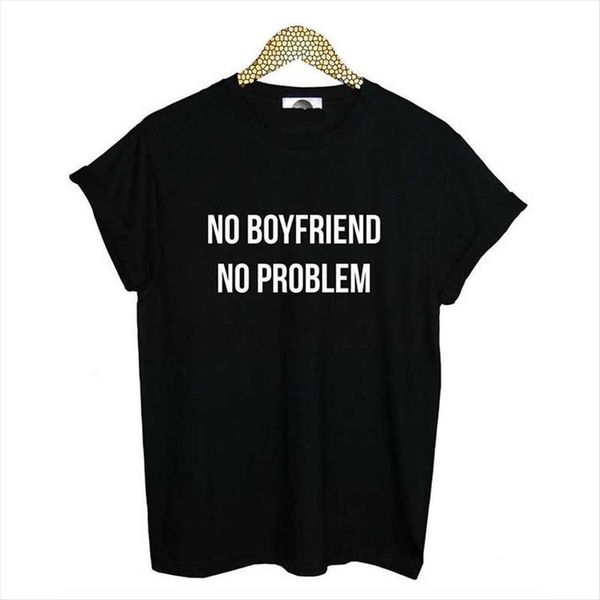 no boyfriend problem letter womens t shirts print short sleeve o neck loose summer ladies tee clothes, White
no boyfriend problem letter womens t shirts print short sleeve o neck loose summer ladies tee clothes, White