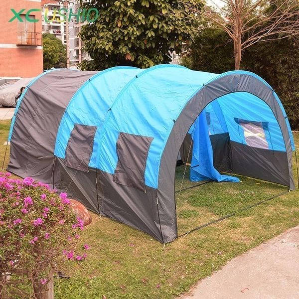 5-10 person big double layer tunnel tent 480*310*210cm outdoor huge camping family house for party hiking fishing tourist tents and shelters
5-10 person big double layer tunnel tent 480*310*210cm outdoor huge camping family house for party hiking fishing tourist tents and shelters