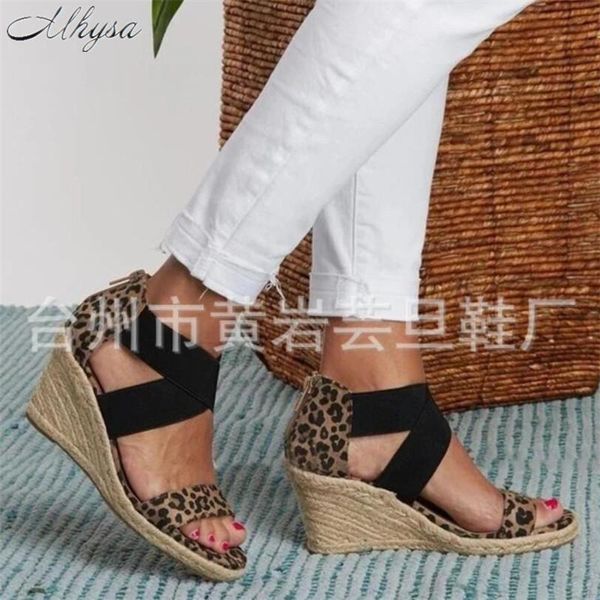 summer women classic wedge sandals elastic band open toe shoes cross platform sole plus size, Black
summer women classic wedge sandals elastic band open toe shoes cross platform sole plus size, Black