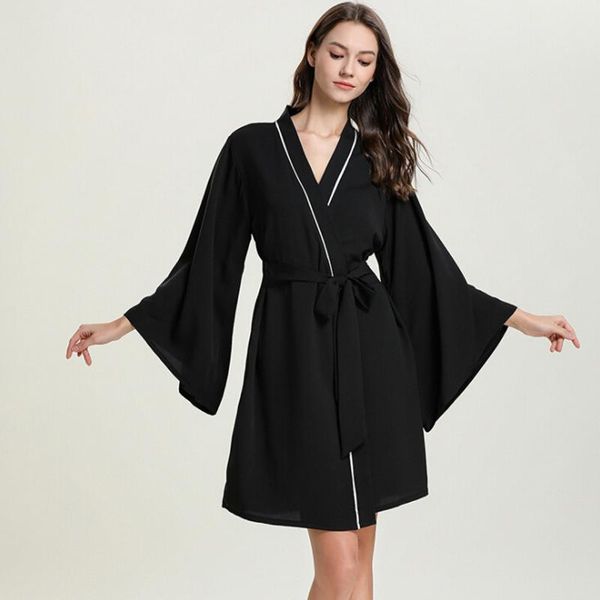 women's sleepwear sprig satin robe luxurious silk spa long sleeve house kimono bathrobe, Black;red
women's sleepwear sprig satin robe luxurious silk spa long sleeve house kimono bathrobe, Black;red
