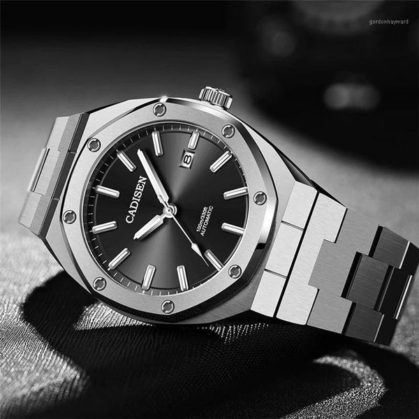 men's watches cadisen design stainless steel business mechanical watch fashion for men reloj hombre wristwatches, Slivery;brown
men's watches cadisen design stainless steel business mechanical watch fashion for men reloj hombre wristwatches, Slivery;brown