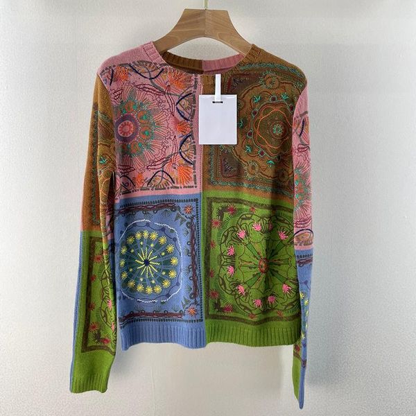 women's sweaters contrast color hand-painted position print wool cashmere sweater women o-neck embroidery pullover lady 2021 au, White;black
women's sweaters contrast color hand-painted position print wool cashmere sweater women o-neck embroidery pullover lady 2021 au, White;black