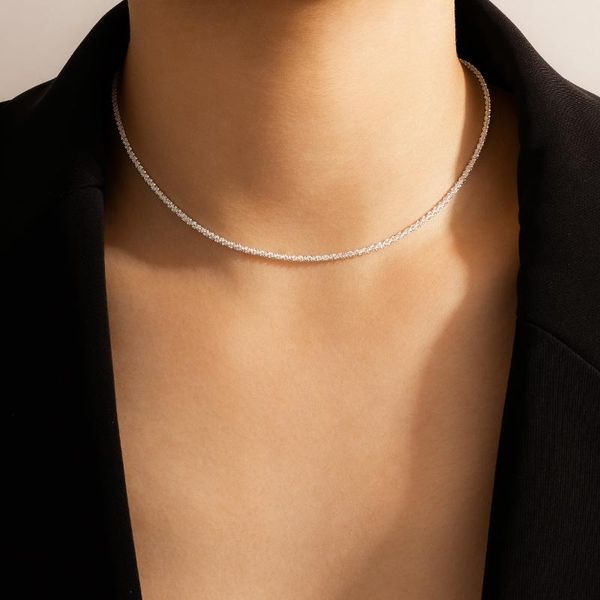 chokers punk silver color chain choker necklace for women charming clavicle bohemian jewelry accessories, Golden;silver
chokers punk silver color chain choker necklace for women charming clavicle bohemian jewelry accessories, Golden;silver
