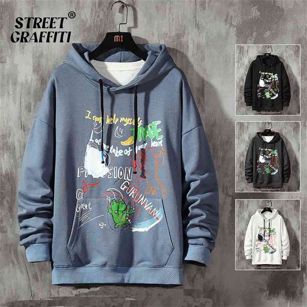 men casual sweatshirts hoodie harajuku vintage painted style hip hop streetwear male fashion monster cotton hoodies 210813, Black
men casual sweatshirts hoodie harajuku vintage painted style hip hop streetwear male fashion monster cotton hoodies 210813, Black