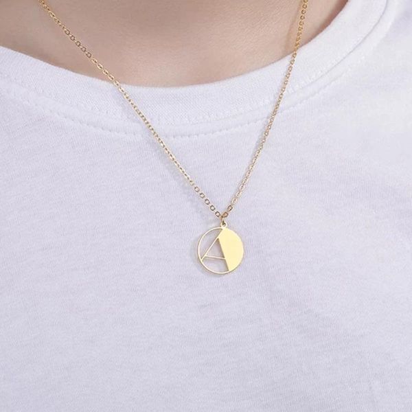 chains tiny initial round letter pendant necklace for women simple charm 26 alphabet necklaces name geometry collares mujer party gifts, Silver
chains tiny initial round letter pendant necklace for women simple charm 26 alphabet necklaces name geometry collares mujer party gifts, Silver