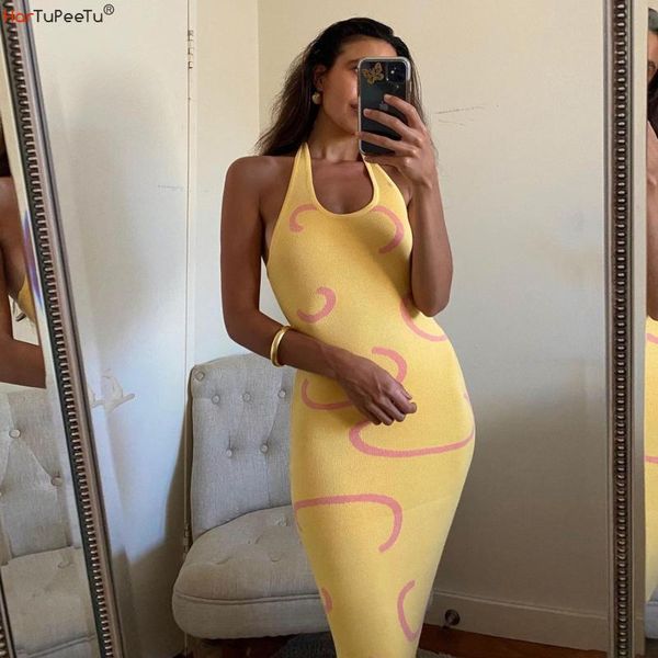 women's swimwear beach dress midi women 2021 four seasons slim print knit halter vestido mujer backless high waist elastic pencil sundr, White;black
women's swimwear beach dress midi women 2021 four seasons slim print knit halter vestido mujer backless high waist elastic pencil sundr, White;black
