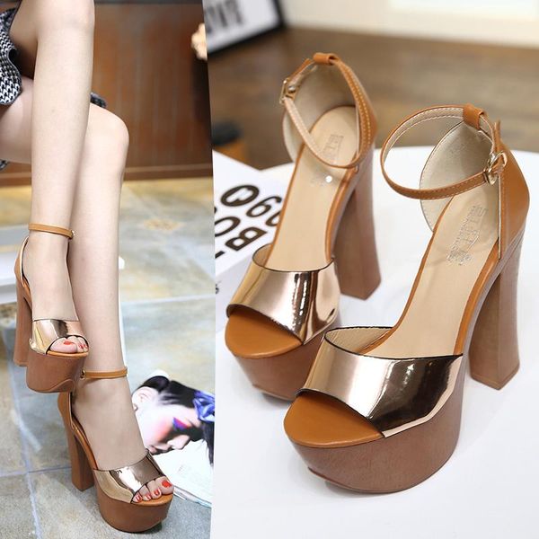 sandals ultra-high heels thick 15cm waterproof table model catwalk shoes large size auto show performance women, Black
sandals ultra-high heels thick 15cm waterproof table model catwalk shoes large size auto show performance women, Black