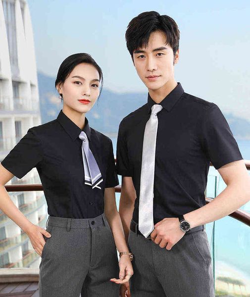 luxury men's suits blazers bamboo fiber men's summer short sleeve bank sal property shirt embroidered work cloth formal, White;black
luxury men's suits blazers bamboo fiber men's summer short sleeve bank sal property shirt embroidered work cloth formal, White;black