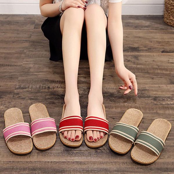 women's fashion anti-slip linen home indoor open toe flat shoes beach slippers platform sandals women slides #3, Black
women's fashion anti-slip linen home indoor open toe flat shoes beach slippers platform sandals women slides #3, Black