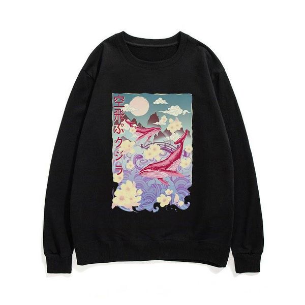 men's hoodies & sweatshirts simplicity harajuku sportswear breathable comfortable sweatshirt fashion oversized clothes whale printed ma, Black
men's hoodies & sweatshirts simplicity harajuku sportswear breathable comfortable sweatshirt fashion oversized clothes whale printed ma, Black