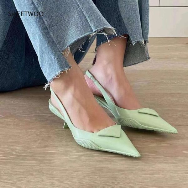 sandals women slingback shoes elegant pointed toe slip on mules thin low heel dress outdoor, Black
sandals women slingback shoes elegant pointed toe slip on mules thin low heel dress outdoor, Black