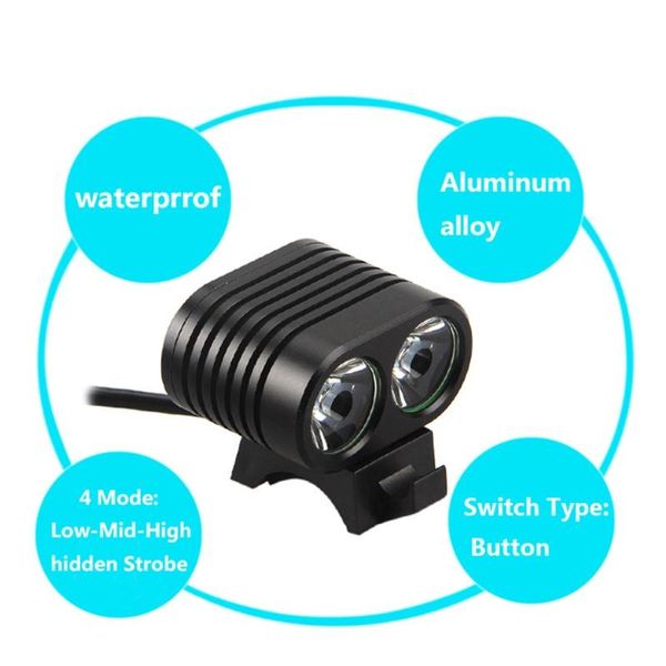 bike lights 8000 lumen 2x t6 led cycling bicycle front light lamp accessories
bike lights 8000 lumen 2x t6 led cycling bicycle front light lamp accessories