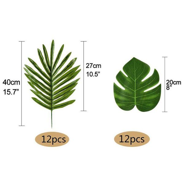decorative flowers & wreaths 24 pcs tropical palm leaves luau party decoration artificial simulation monstera plant for hawaiian safari jung
decorative flowers & wreaths 24 pcs tropical palm leaves luau party decoration artificial simulation monstera plant for hawaiian safari jung