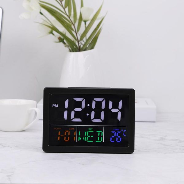 electronic alarm clock digital despertador temperature humidity meter date weather station display desktable decor desk & clocks
electronic alarm clock digital despertador temperature humidity meter date weather station display desktable decor desk & clocks
