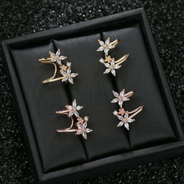 stud women flower cubic zirconia earrings ladies floral cz ear studs cramp jewellery, Golden;silver
stud women flower cubic zirconia earrings ladies floral cz ear studs cramp jewellery, Golden;silver