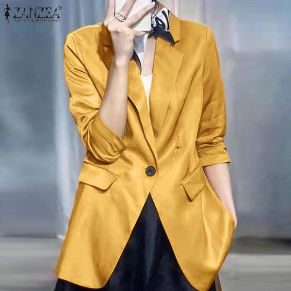 women's suits & blazers female blouse tunic blazer women summer coat long sleeve overcoats solid casual button vintage outwears stree, White;black
women's suits & blazers female blouse tunic blazer women summer coat long sleeve overcoats solid casual button vintage outwears stree, White;black