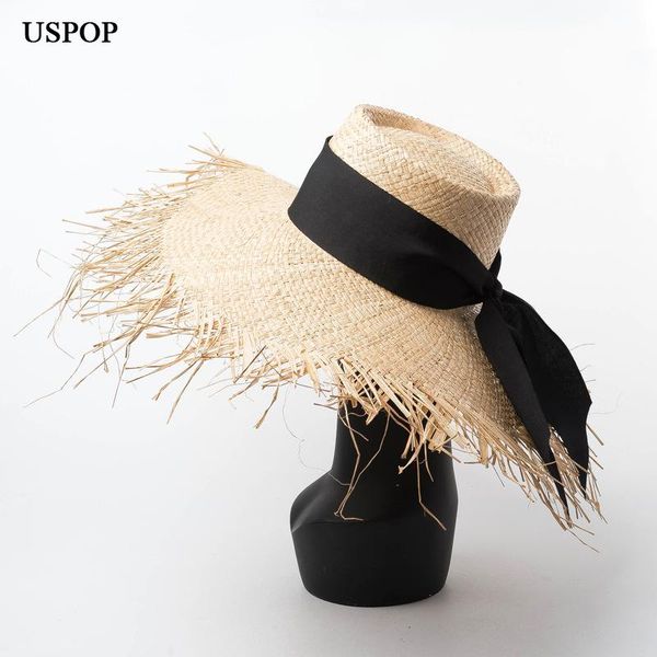 wide brim hats uspop summer women style hand-knitted raffia fringe ring flat-straw hat sunscreen beach, Blue;gray
wide brim hats uspop summer women style hand-knitted raffia fringe ring flat-straw hat sunscreen beach, Blue;gray