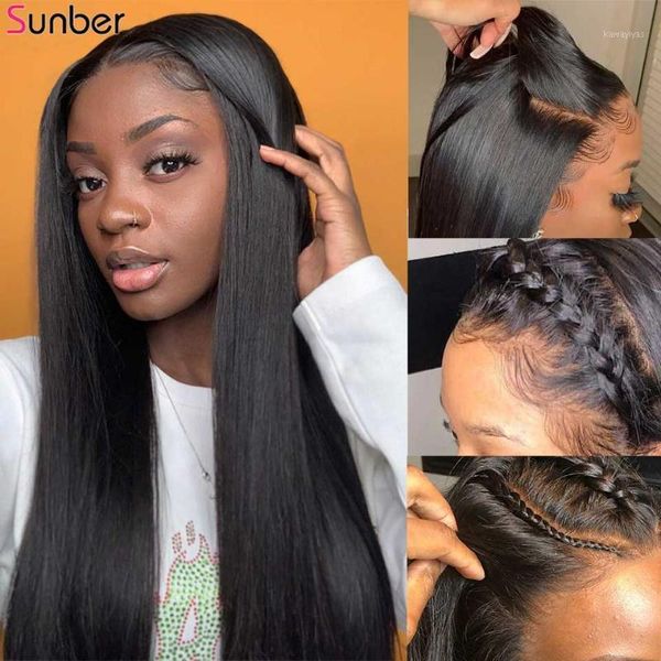 sunber hair180% density glueless lace front human hair wigs for black women brazilian 13x4 straight wig remy hair1, Black;brown
sunber hair180% density glueless lace front human hair wigs for black women brazilian 13x4 straight wig remy hair1, Black;brown