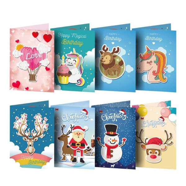 greeting cards 8pcs 5d diy diamond painting christmas santa claus postcards embroidery xmas birthday gift 
greeting cards 8pcs 5d diy diamond painting christmas santa claus postcards embroidery xmas birthday gift