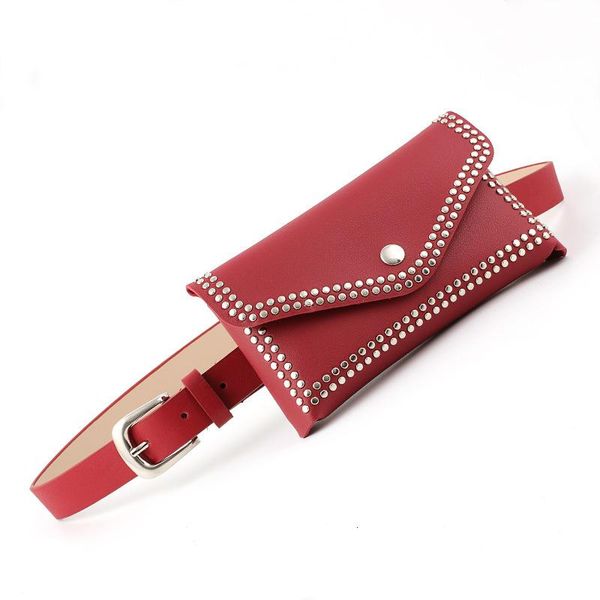 belts fashion rivets waist pack women fanny punk belt bag purse mini small luxury leather shoulder bags high quality, Black;brown
belts fashion rivets waist pack women fanny punk belt bag purse mini small luxury leather shoulder bags high quality, Black;brown