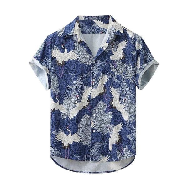 short sleeve loose buttons casual men's shirts summer blouse hawaiian beach shirt mens holiday vacation clothing, White;black
short sleeve loose buttons casual men's shirts summer blouse hawaiian beach shirt mens holiday vacation clothing, White;black