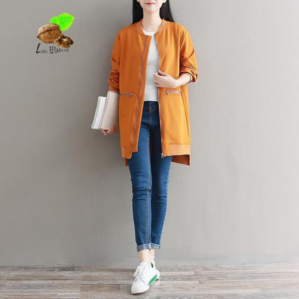 women's jackets women autumn & winter cotton long loose sport 2021 plus size coat woman casual clothes, Black;brown
women's jackets women autumn & winter cotton long loose sport 2021 plus size coat woman casual clothes, Black;brown