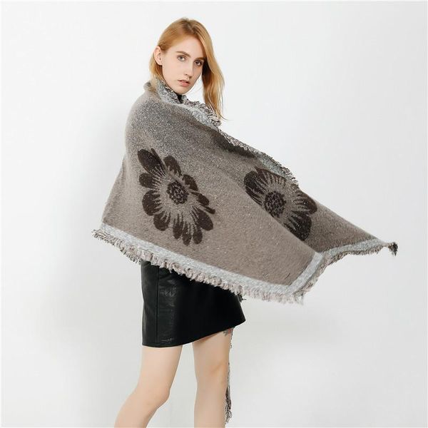 scarves 2021 design autumn winter warm print ponchos and capes for women oversized shawls wraps cashmere pashmina femme bufanda, Blue;gray
scarves 2021 design autumn winter warm print ponchos and capes for women oversized shawls wraps cashmere pashmina femme bufanda, Blue;gray