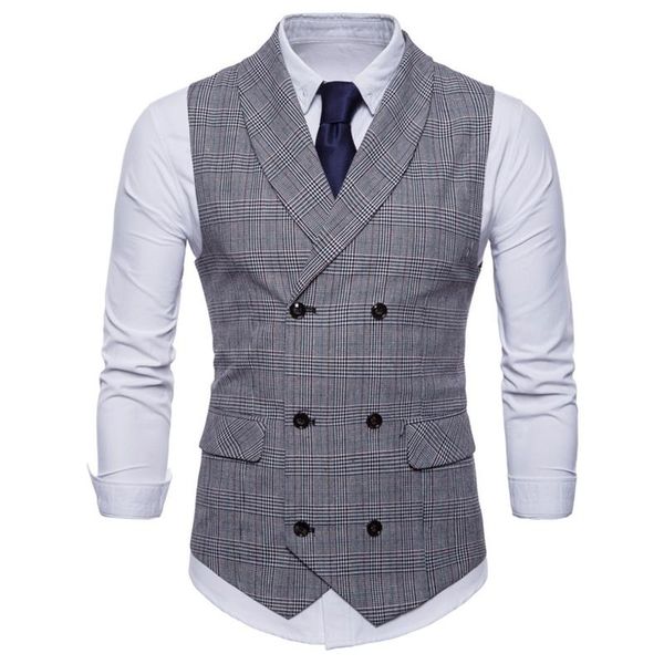 men's vests clothing male autumn jacket casual men england suit vest with pockets outerwear, Black;white
men's vests clothing male autumn jacket casual men england suit vest with pockets outerwear, Black;white