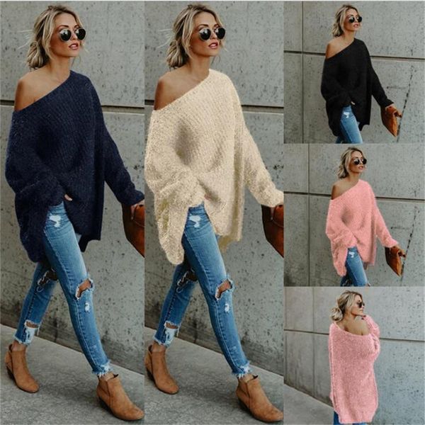 autumn winter women's big plush velvet long sleeve diagonal shoulder sweater elegant casual pullover warm knit sweaters, White;black
autumn winter women's big plush velvet long sleeve diagonal shoulder sweater elegant casual pullover warm knit sweaters, White;black