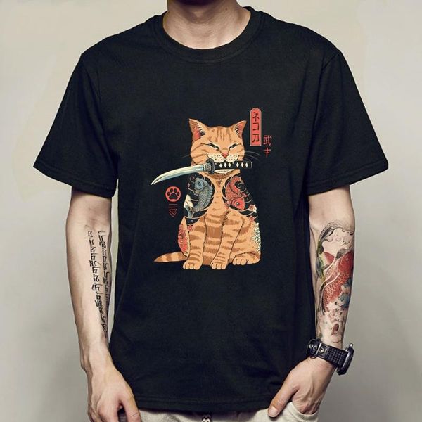 men's t-shirts men catana cool summer men/women 100% cotton t shirt casual short sleeve cat print anime tshirt japanese t-shirt tee, White;black
men's t-shirts men catana cool summer men/women 100% cotton t shirt casual short sleeve cat print anime tshirt japanese t-shirt tee, White;black
