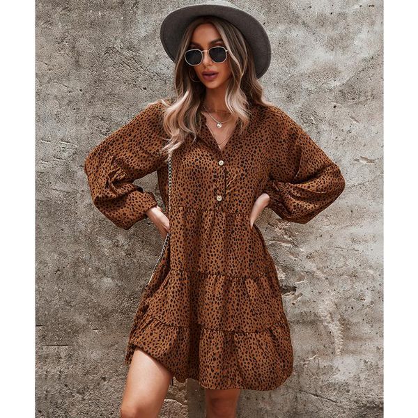 casual dresses gxds leopard button a-line dress women 2021 autumn holiday style elegant v-neck high waist long sleeve ruffle femme, Black;gray
casual dresses gxds leopard button a-line dress women 2021 autumn holiday style elegant v-neck high waist long sleeve ruffle femme, Black;gray
