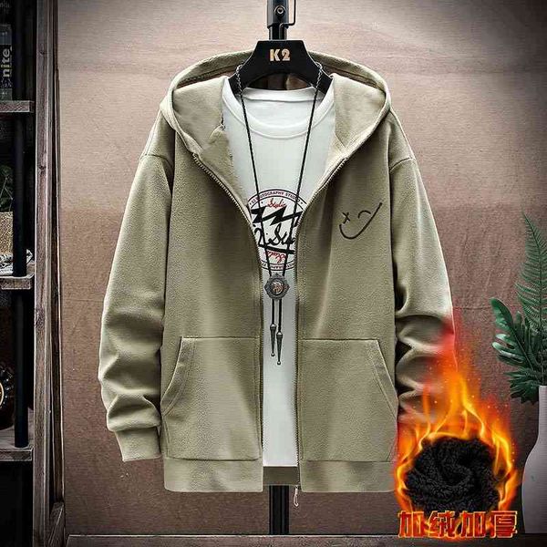 autumn and winter new men's sweater plush thickened hooded cardigan korean trendy student handsome casual coat male, Black
autumn and winter new men's sweater plush thickened hooded cardigan korean trendy student handsome casual coat male, Black