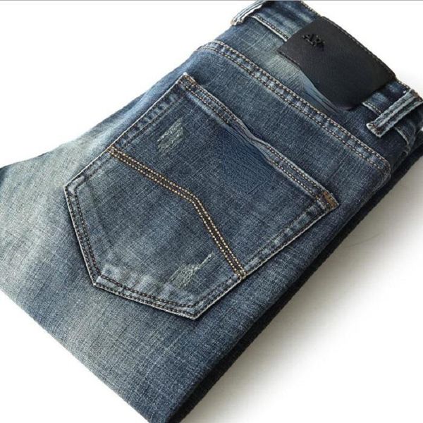 men's jeans autumn slim elastic italy eagle brand fashion business trousers classic style winter cotton denim pants, Blue
men's jeans autumn slim elastic italy eagle brand fashion business trousers classic style winter cotton denim pants, Blue