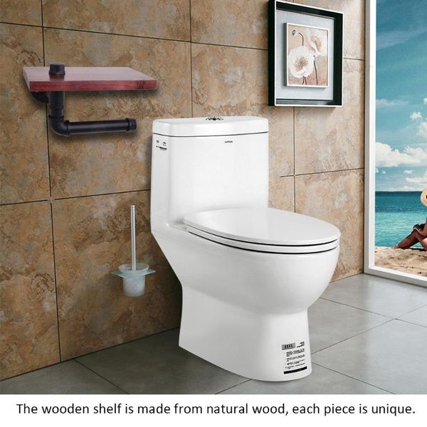 bathroom storage & organization roll paper hanger holder wall mounted metal pipe toilet roller with wooden shelf
bathroom storage & organization roll paper hanger holder wall mounted metal pipe toilet roller with wooden shelf