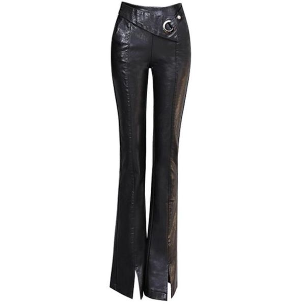 women's pants & capris 2021 autumn faux leather high waist women ladies ol office flare pu trousers plus size, Black;white
women's pants & capris 2021 autumn faux leather high waist women ladies ol office flare pu trousers plus size, Black;white