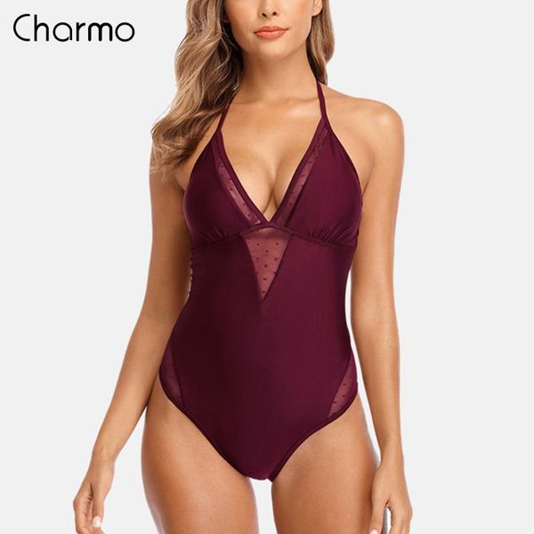 charmo women monokini one-piece swimsuit swimwear backless v-neck bathing suit deep-v plunge beachwear suits
charmo women monokini one-piece swimsuit swimwear backless v-neck bathing suit deep-v plunge beachwear suits