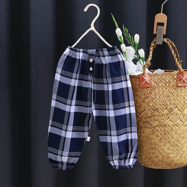 trousers girl summer clothes boys bloomers checked pants with elastic band loose home cute casual sweatpants kids clothing, Blue
trousers girl summer clothes boys bloomers checked pants with elastic band loose home cute casual sweatpants kids clothing, Blue