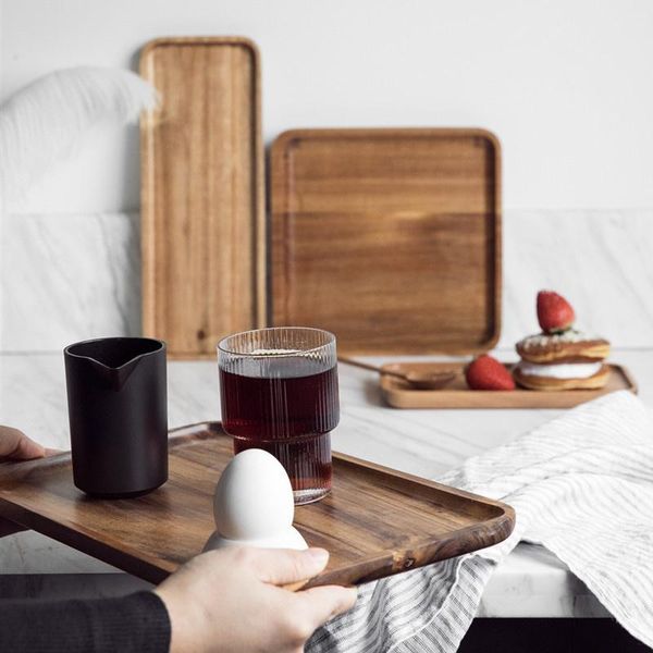 dishes & plates acacia wooden tray solid rectangular japanese style tea barbecue snack cake plate 
dishes & plates acacia wooden tray solid rectangular japanese style tea barbecue snack cake plate
