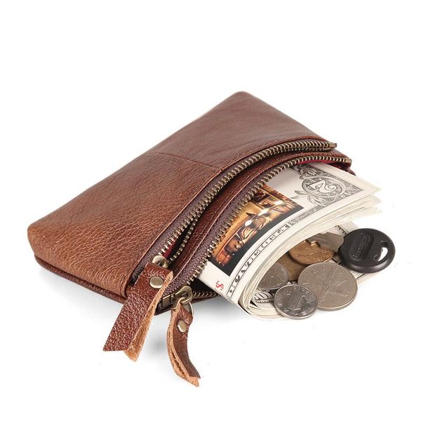 test soft genuine leather wallets double zipper short purses large capacity cowhide clutch male women brown coin purse, Red;black
test soft genuine leather wallets double zipper short purses large capacity cowhide clutch male women brown coin purse, Red;black