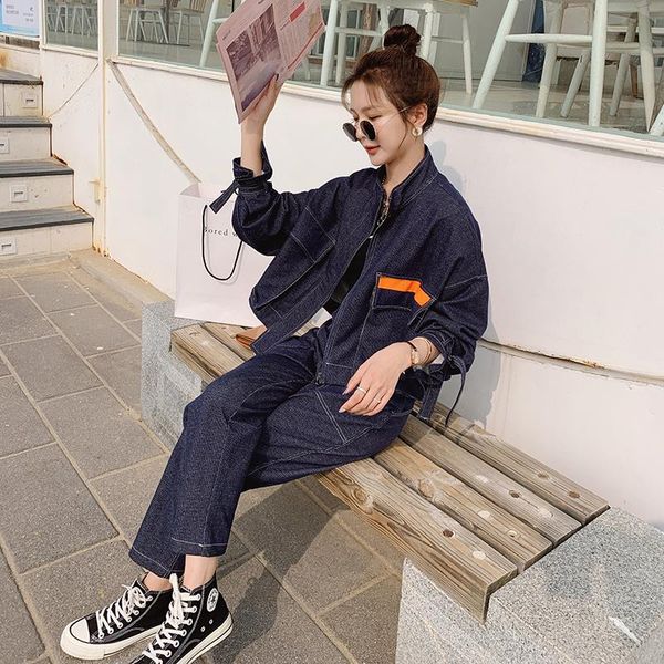 spring autumn women denim two piece sets jacket and pants female streetwear hip hop loose casual cargo coat harem jeans outfits women's, White
spring autumn women denim two piece sets jacket and pants female streetwear hip hop loose casual cargo coat harem jeans outfits women's, White