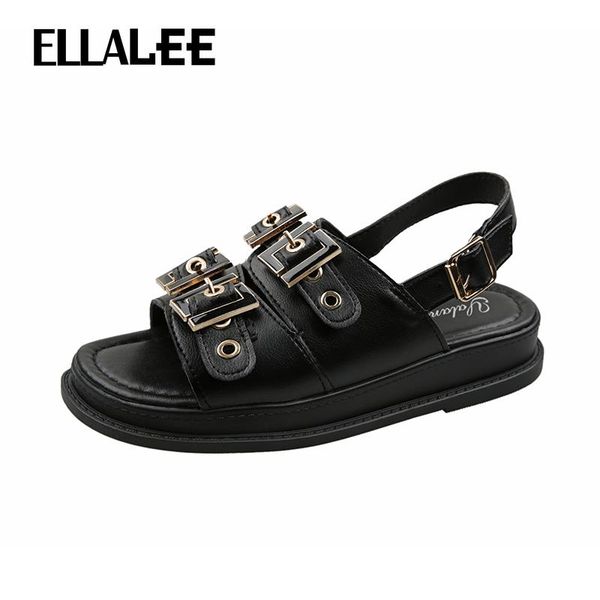 sandals ellalee women summer fashion metal buckle comfortable casual female wedges punk style cool modern ladies shoes, Black
sandals ellalee women summer fashion metal buckle comfortable casual female wedges punk style cool modern ladies shoes, Black