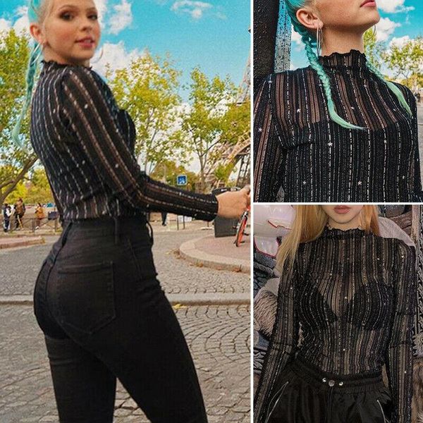 women's jumpsuits & rompers fashion womens turtleneck mesh bodysuit leotard thong romper jumpsuit, Black;white
women's jumpsuits & rompers fashion womens turtleneck mesh bodysuit leotard thong romper jumpsuit, Black;white