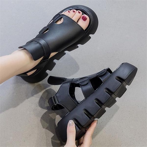 sandals thick platform women roman summer fashion comfortable lightweight open toe soft casual female beach shoes, Black
sandals thick platform women roman summer fashion comfortable lightweight open toe soft casual female beach shoes, Black